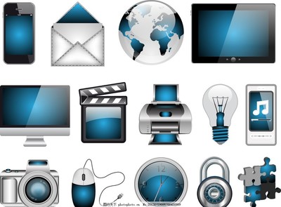 電子產(chǎn)品圖標(biāo),電器圖標(biāo) 顯示器 電腦 液晶顯示器 手機(jī)-